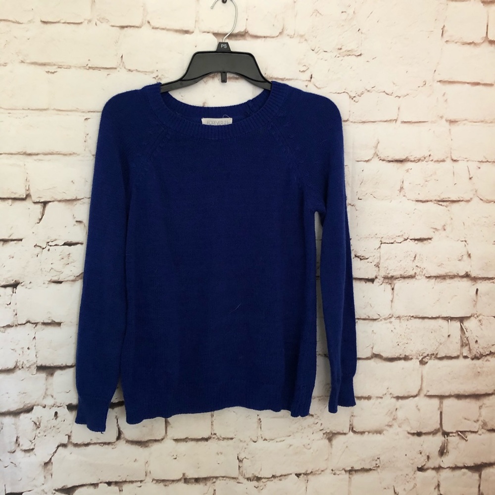 Forever 21 Royal Blue Knit Sweater